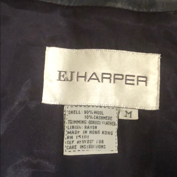 EJ HARPER vintage wool/leather suit set - Picture 7 of 7